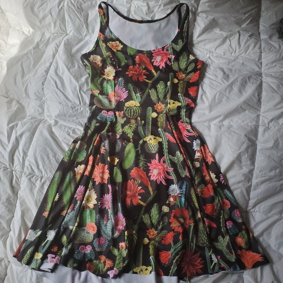 Black Milk Desert Flowers Evil Skater Dress - Picture 4 of 6